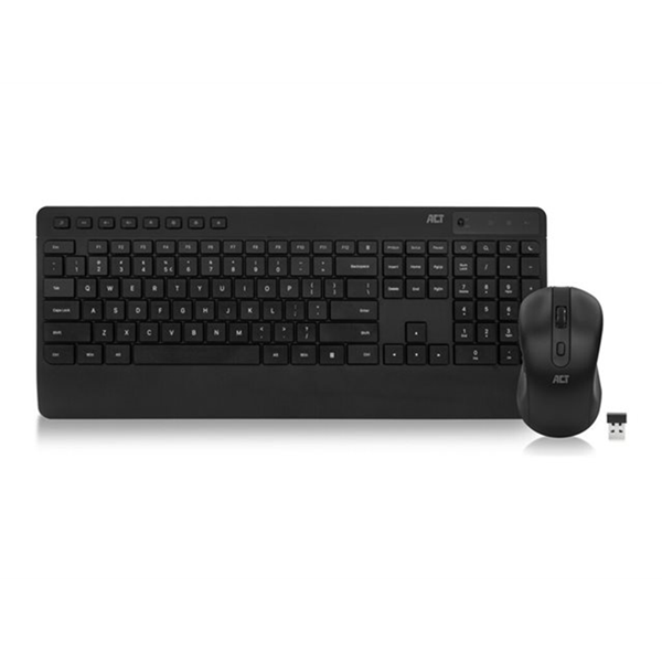 Wireless keyboard and mouse bundle (Qwerty) silent click eco-friendly made fromrecycled materials