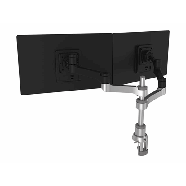 Zepher 4 Twin Monitor Arm  adjustable  silver