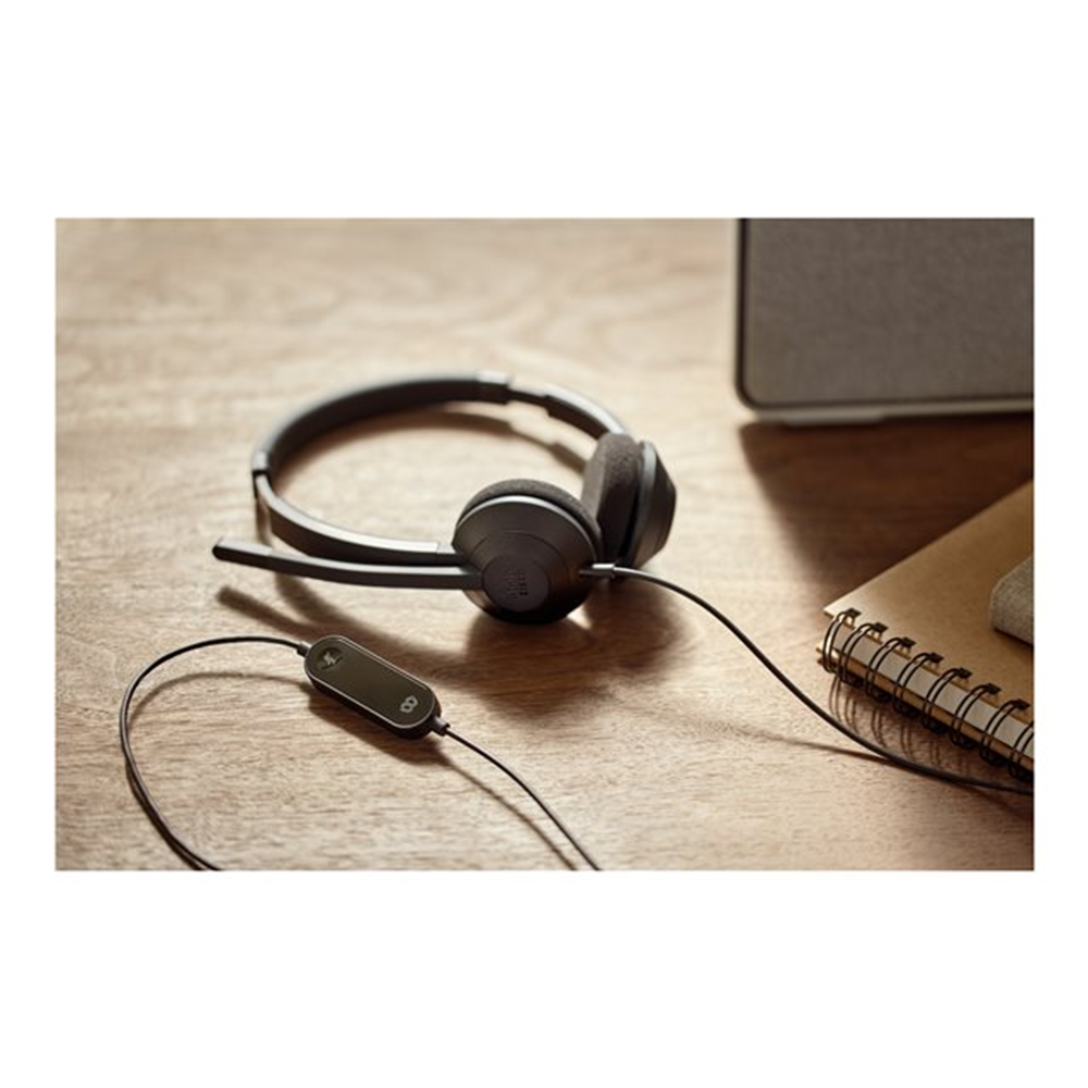 Headset 322 Wired Dual Carbon Black USB-