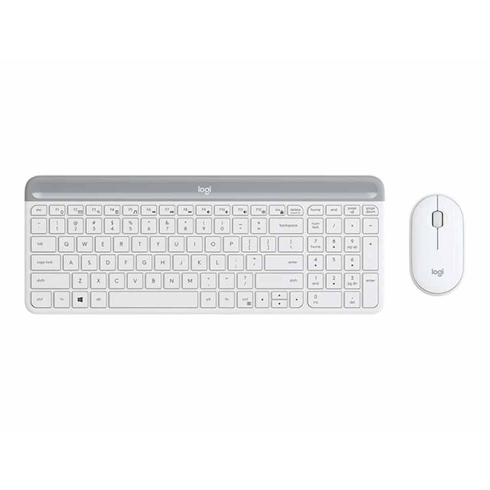 Slim Wireless Keyboard and Mouse Combo MK470 - OFFWHITE - FRA - CENTRAL