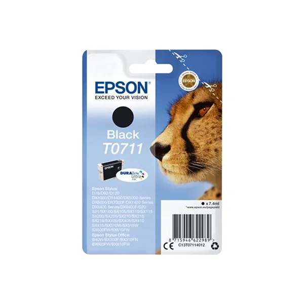 Singlepack Black T0711 DURABrite Ultra Ink